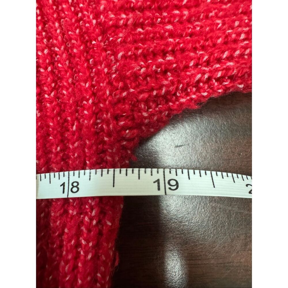 Loft Red Button Up Cardigan Sweater Size Small - Picture 5 of 6